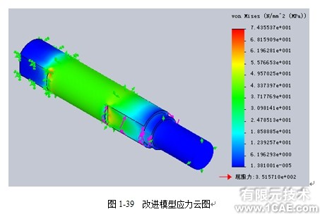 Solidworks有限元實例——Inflate Bump打氣泵solidworks simulation學(xué)習(xí)資料圖片3