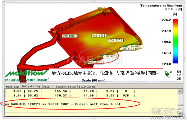 如何正確解讀Moldflow流動(dòng)波前溫度結(jié)果？moldflow仿真分析圖片4
