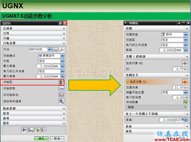 優(yōu)勝UGNX編程參數(shù)之切削層ug培訓資料圖片4