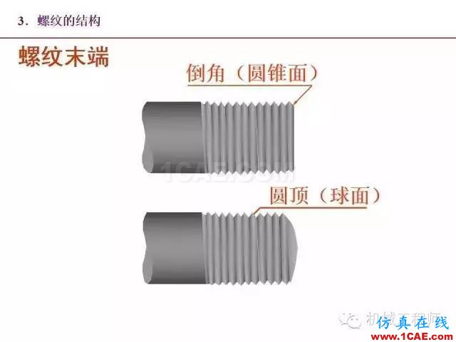 【專業(yè)積累】80頁(yè)P(yáng)PT讓你全面掌握工程圖中的標(biāo)準(zhǔn)件和常用件機(jī)械設(shè)計(jì)圖例圖片6