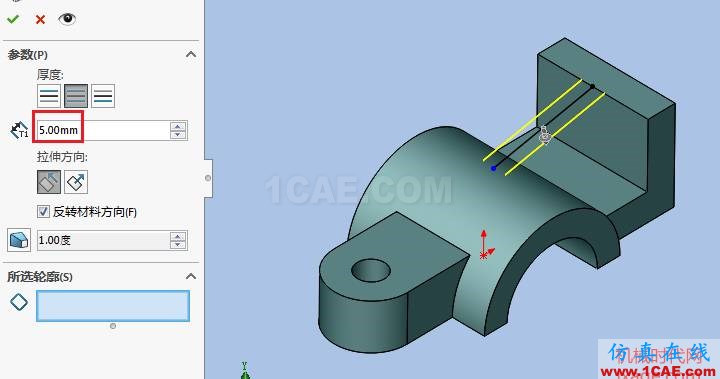 solidworks如何使用筋特征？solidworks仿真分析圖片3
