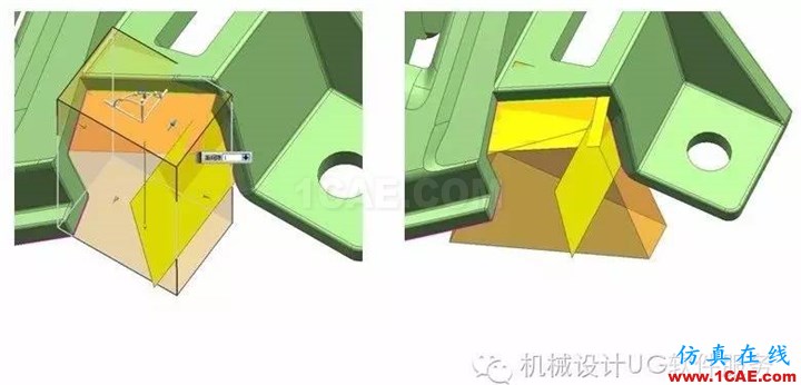 UG中汽車(chē)模高低落差位的分模處理技巧(實(shí)體分模技巧)HFSS圖片4