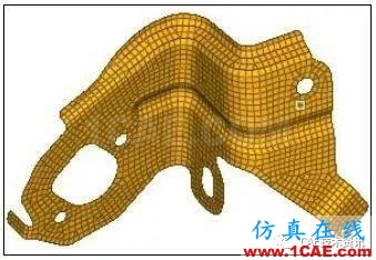 基于HyperWorks后部高度傳感器支架剛度分析與優(yōu)化設(shè)計【轉(zhuǎn)發(fā)】hypermesh分析圖片1