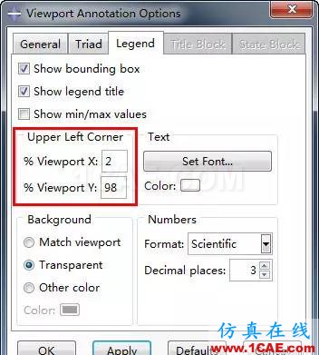 ABAQUS后處理中如何移動(dòng)圖例的位置？abaqus有限元分析案例圖片2