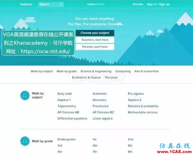 超全超棒:世界名牌大學(xué)公開課網(wǎng)址及在線課程搜索引擎推薦ansys分析圖片3