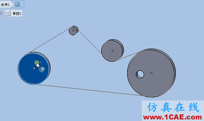 solidworks如何使用布局草圖創(chuàng)建皮帶仿真？solidworks simulation應(yīng)用技術(shù)圖片11