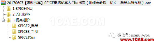 【資料分享】SPICE電路仿真入門(mén)與提高(附80M經(jīng)典教程、論文、手冊(cè)與源代碼)【轉(zhuǎn)發(fā)】EDA培訓(xùn)教程圖片9