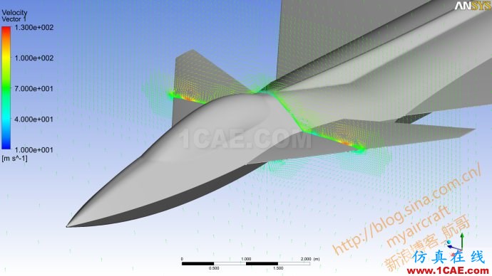 基于CFD的“四代機”大迎角流場結構展示 (FLUENT/CFD-POST/Tecplot/EnSight)【航哥】