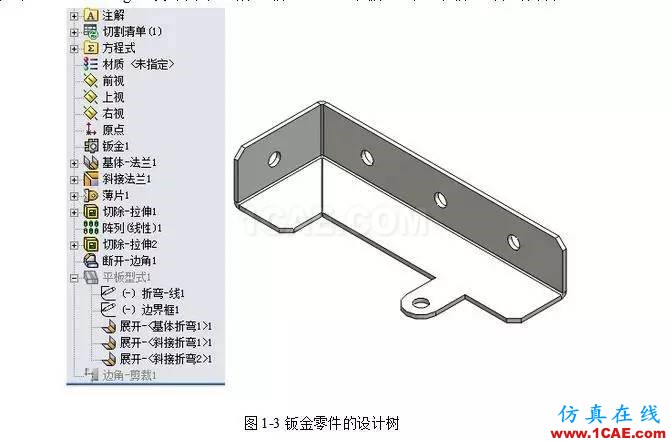 solidWorks?鈑金零件設(shè)計教程之一，必須的收藏！solidworks simulation應(yīng)用技術(shù)圖片3
