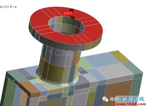 workbench中以云圖形式顯示網(wǎng)格質(zhì)量，扭矩荷載的施加 ansys圖片14