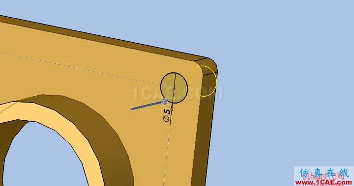 solidworks如何使用孔特征？solidworks simulation培訓教程圖片5