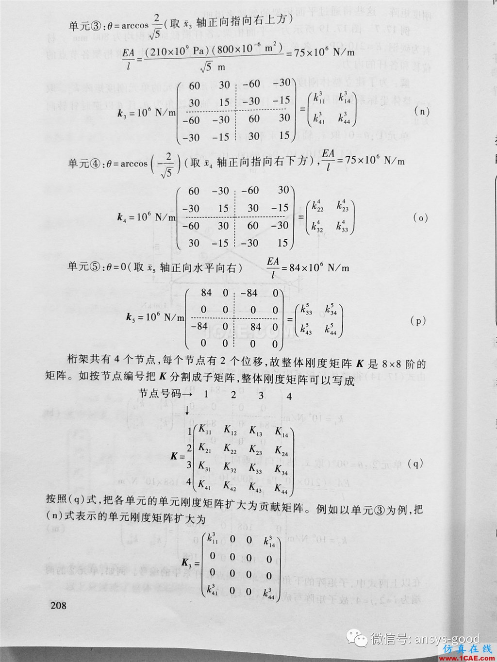 平面桁架(矩陣位移法)ANSYS分析ansys結(jié)果圖片4