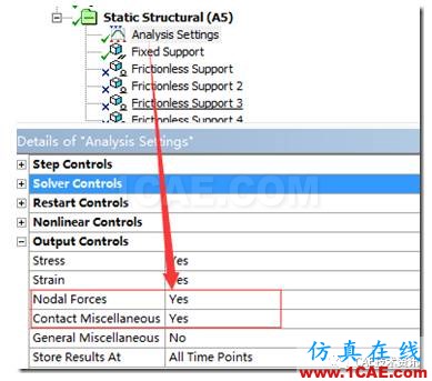 如何在ANSYS WORKBENCH中查看裝配體內(nèi)零件之間的合作用力？ansys仿真分析圖片9
