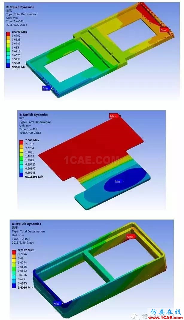 基于ANSYS SpaceClaim+Explicit STR 的手機攝像頭模組跌落仿真分析流程ansys workbanch圖片9