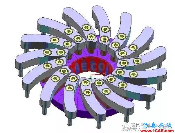 齒輪帶著十五個(gè)行位彎抽芯，這圖高清版ug設(shè)計(jì)圖片7