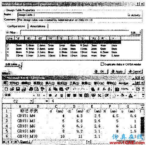 生成設計參數(shù)表數(shù)據(jù) CATIA V5三維標準件庫的創(chuàng)建與應用autoform鈑金分析圖片6