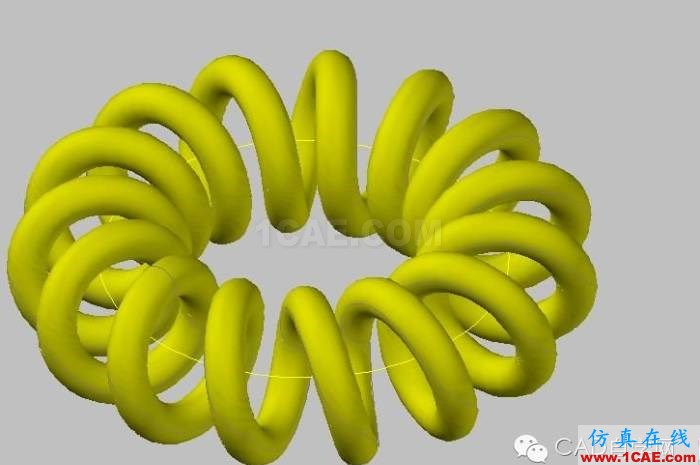 說(shuō)明: AutoCAD 2008三維教程:環(huán)形彈簧及弧線(xiàn)彈簧的幾種畫(huà)法_中國(guó)教程網(wǎng) AutoCAD環(huán)形彈簧做法二AutoCAD分析圖片8