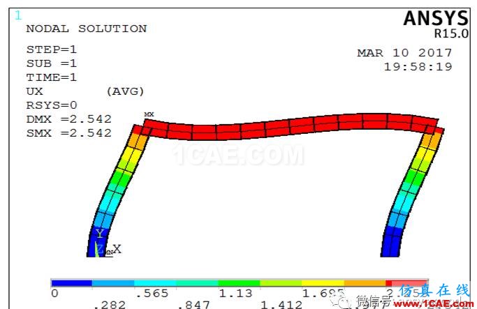 [原創(chuàng)]ANSYS中梁?jiǎn)卧姆胖梅较?以組合門字架為例ansys workbanch圖片6