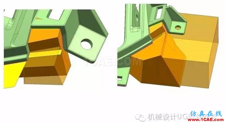 UG中汽車(chē)模高低落差位的分模處理技巧(實(shí)體分模技巧)HFSS分析圖片6