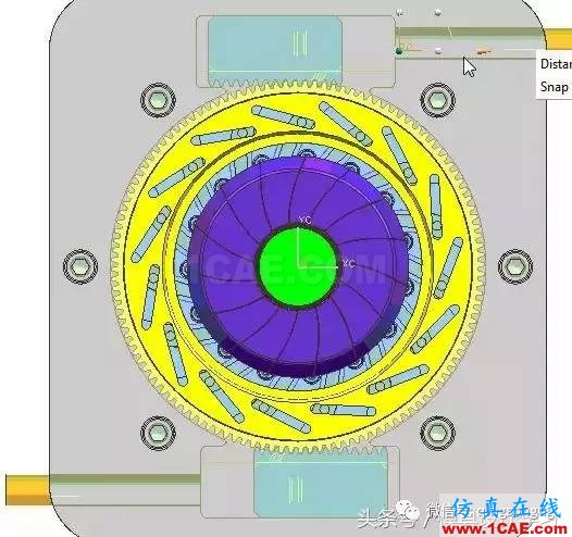 齒輪帶著十五個(gè)行位彎抽芯，這圖高清版ug培訓(xùn)課程圖片13