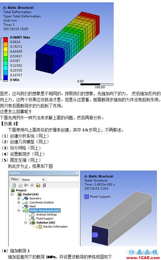 如何在ANSYS WORKBENCH中進(jìn)行多載荷步的靜力分析？ansys培訓(xùn)的效果圖片4