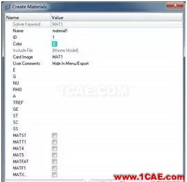 HyperWorks Tips & Tricks：使用創(chuàng)建Component對話框創(chuàng)建Component并自動關聯(lián)hypermesh分析圖片6