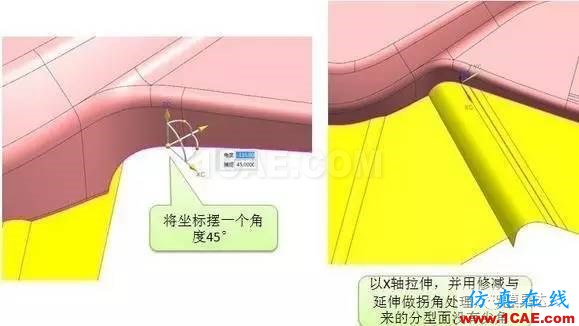 汽車模復(fù)雜曲面分型面是如何創(chuàng)建的？技巧都在這！autoform汽車仿真圖片3
