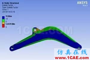 挖掘機(jī)機(jī)臂的疲勞壽命計算ansys仿真分析圖片5