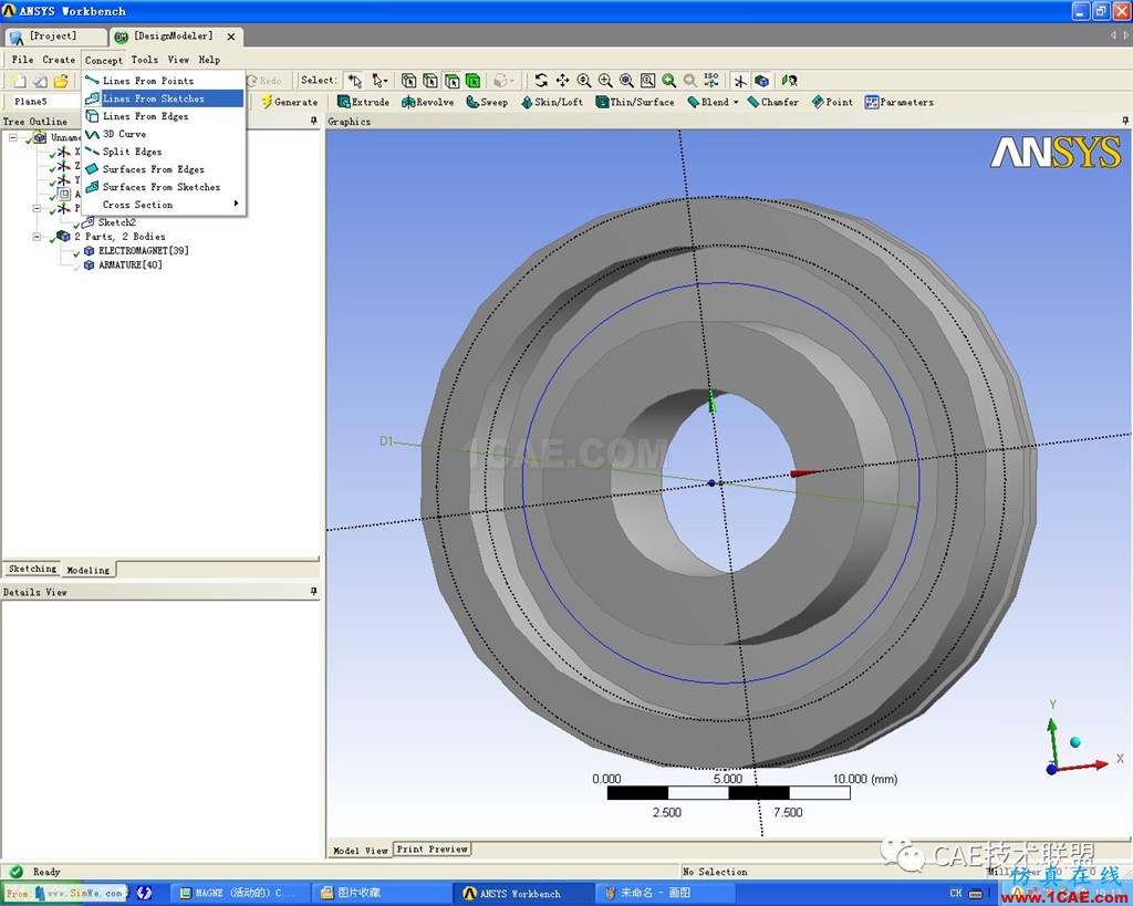 Ansys Workbench 電磁閥磁場(chǎng)分析ansys workbanch圖片4