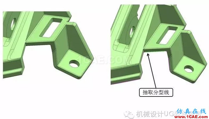 UG中汽車(chē)模高低落差位的分模處理技巧(實(shí)體分模技巧)HFSS圖片2