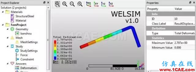 六角扳手的靜力學分析ansys分析案例圖片9