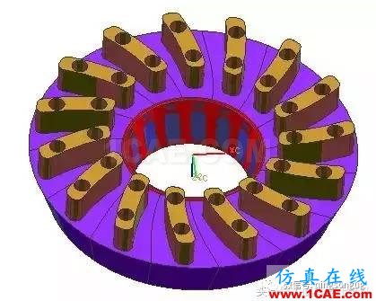 齒輪帶著十五個(gè)行位彎抽芯，這圖高清版ug設(shè)計(jì)圖片6