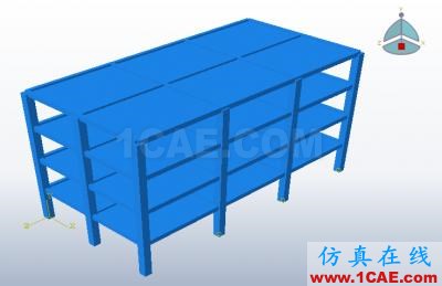 【簡單實例】abaqus/CAE建的簡單的框架模型(線性框架) 【簡單實例】abaqus/CAE建的簡單的框架模型(線性框架)