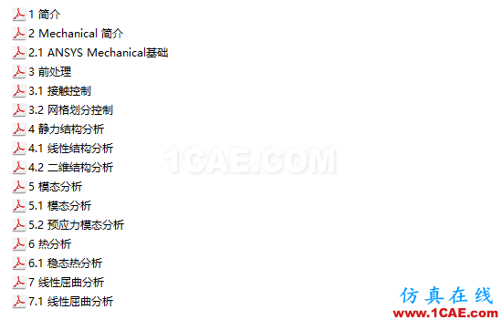 Workbench Mechanical結(jié)構(gòu)仿真官方教材，共享優(yōu)質(zhì)學(xué)習(xí)資源ansys分析案例圖片3