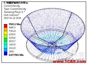 電磁爐加熱水—電磁 熱 結(jié)構(gòu)耦合仿真分析ansys結(jié)果圖片6