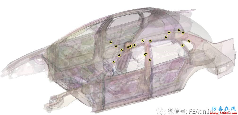 基于FMVSS 201U法規(guī)對車內(nèi)乘員頭部碰撞位置模型的建立abaqus有限元技術圖片3