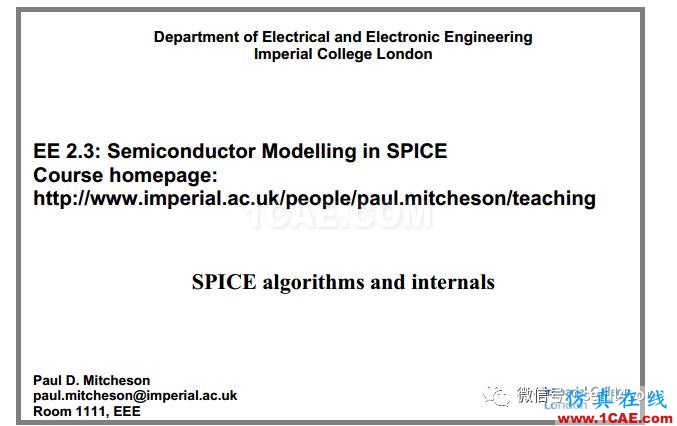 【資料分享】SPICE電路仿真入門(mén)與提高(附80M經(jīng)典教程、論文、手冊(cè)與源代碼)【轉(zhuǎn)發(fā)】EDA技術(shù)圖片4