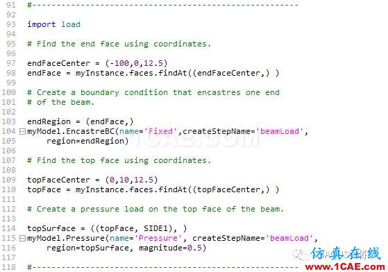 Python與Abaqus系列(3)——腳本案例及代碼介紹abaqus靜態(tài)分析圖片11