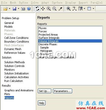 FLUENT中查看域內(nèi)流體總質(zhì)量的方法 FLUENT中查看域內(nèi)流體總質(zhì)量的方法