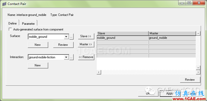 案例：板磚跌落應用，hypermesh設置surface contacthypermesh培訓教程圖片11